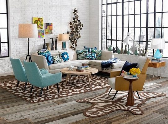 Hàng loạt mẫu nội thất phòng khách chung cư phong cách retro đẹp không thể rời mắt